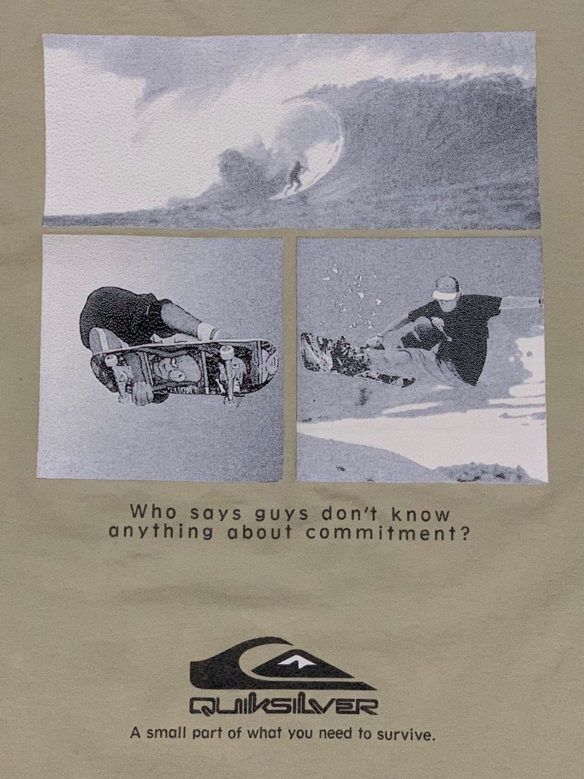 Mambo × Quiksilver × Vintage Vintage 90s Quiksilver Photo T Shirt Single Stitch Size US S / EU 44-46 / 1 - 4 Thumbnail