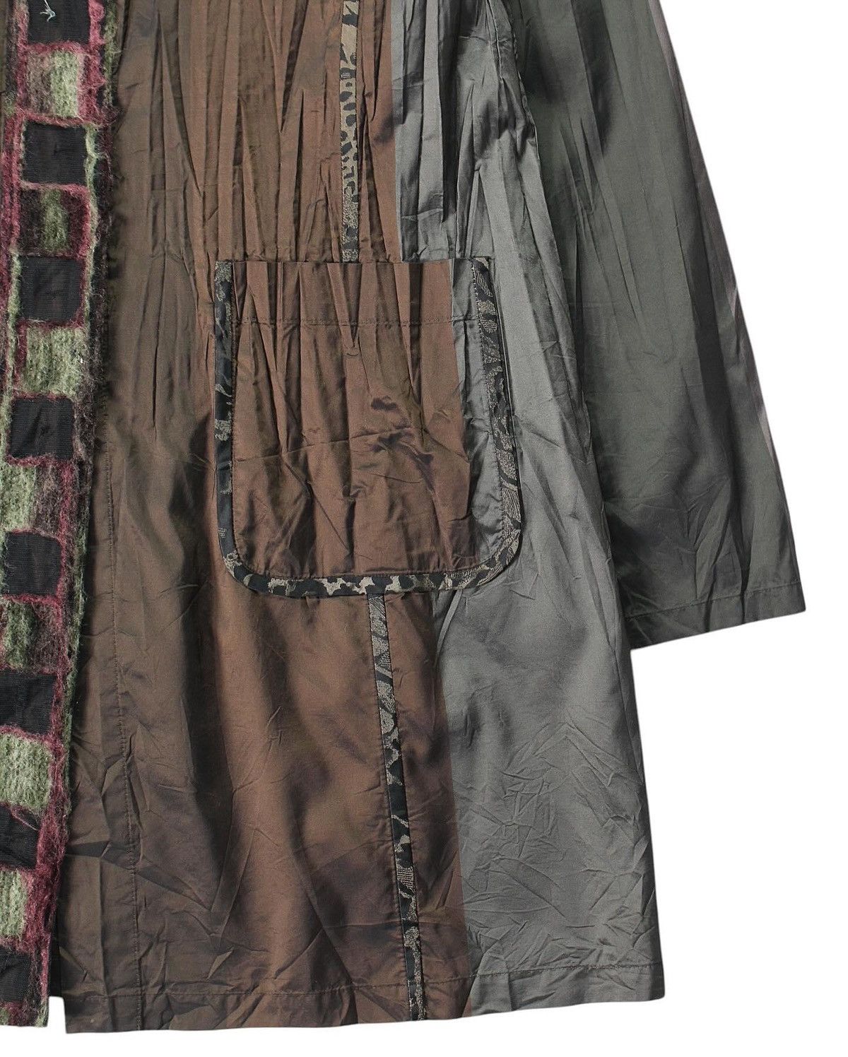 Vintage 2000S SAISON DE MIKI PLEATED COAT JACKET Size L / US 10 / IT 46 - 4 Thumbnail