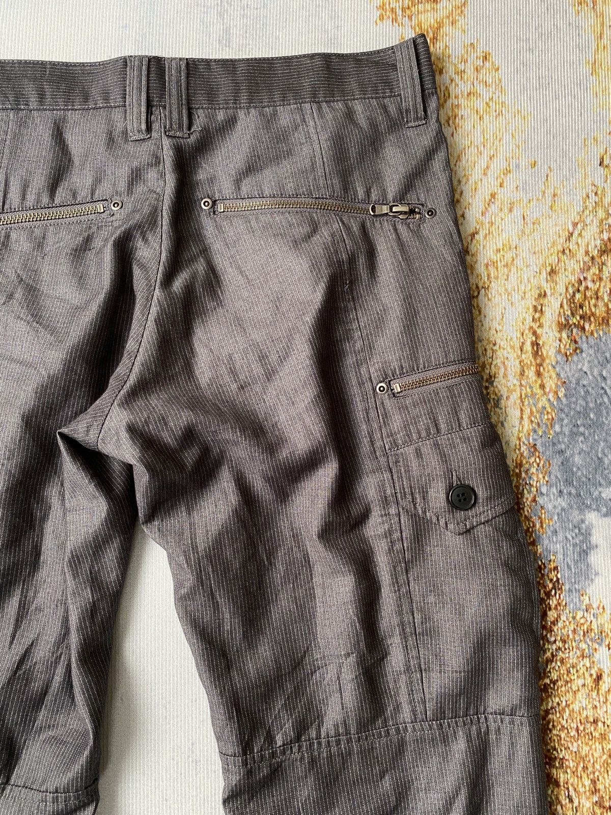 Japanese Brand Tete Homme Kazutaka Kato Flare Cargo Pant Size US 32 / EU 48 - 12 Thumbnail