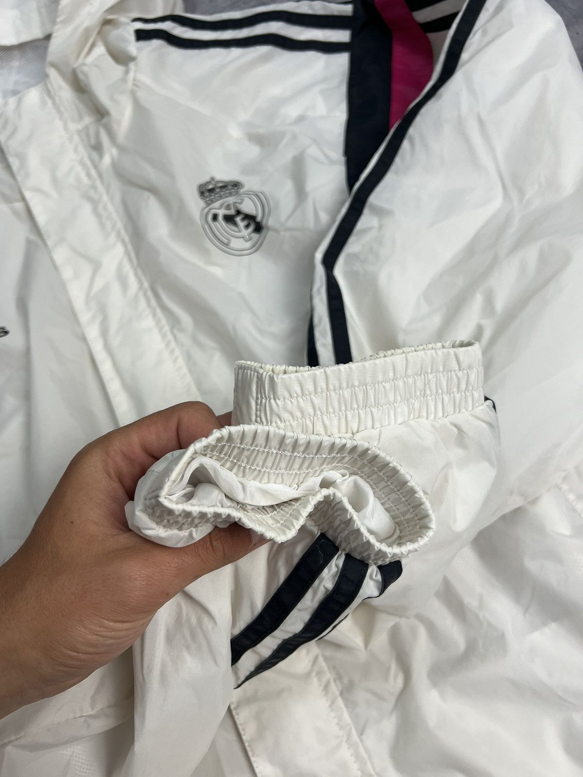 Adidas Adidas Real Madrid 2016/2017 Light Jacket (White) Size US XL / EU 56 / 4 - 8 Thumbnail