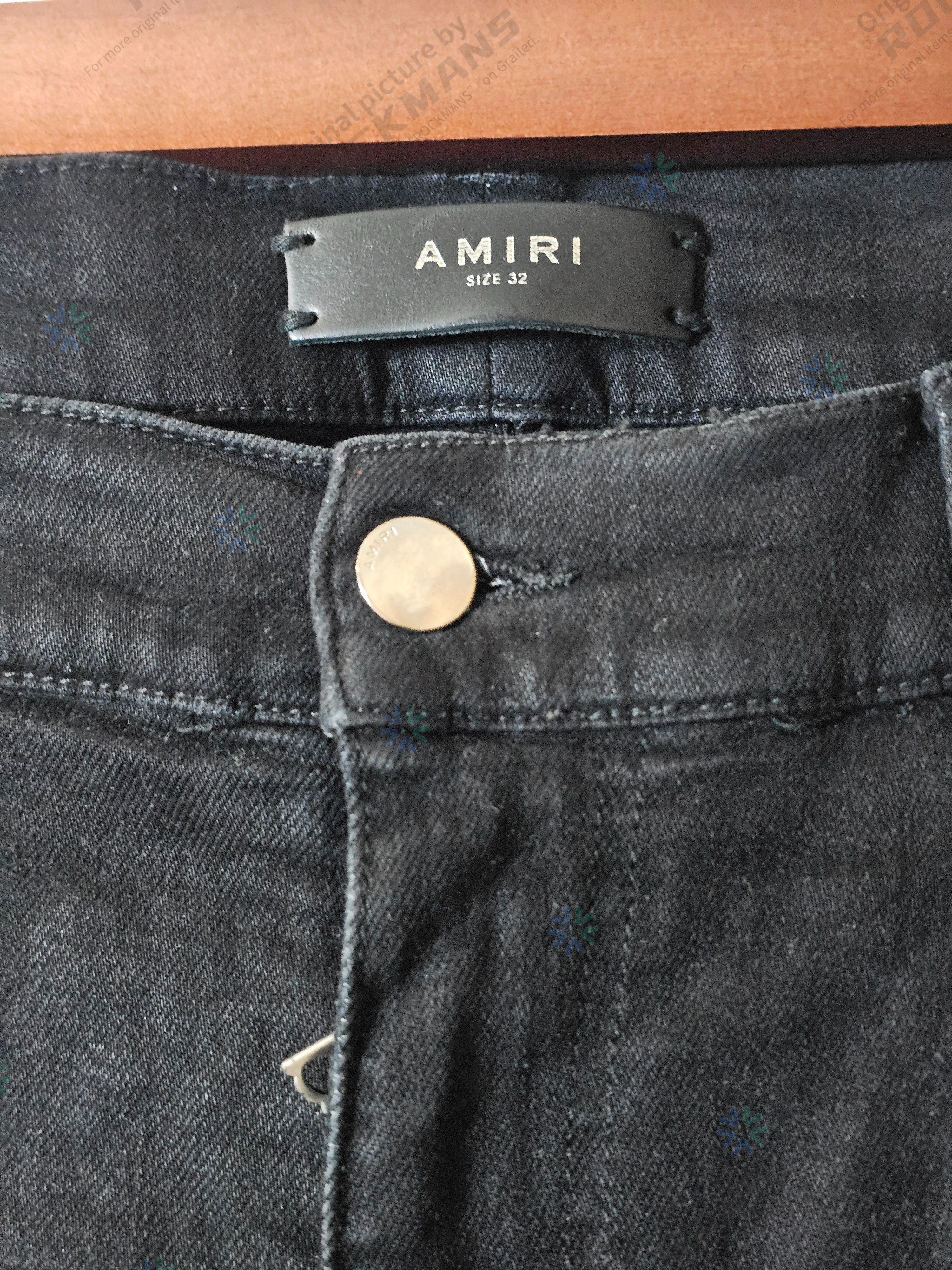Amiri Amiri Black Denim Jeans with Black Lining Size 32 Size US 32 / EU 48 - 3 Thumbnail