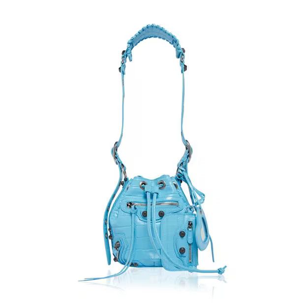 Balenciaga o1g2r1mq0924 Size: OS / Bucket Bag in Sky Blue Size ONE SIZE - 1 Thumbnail