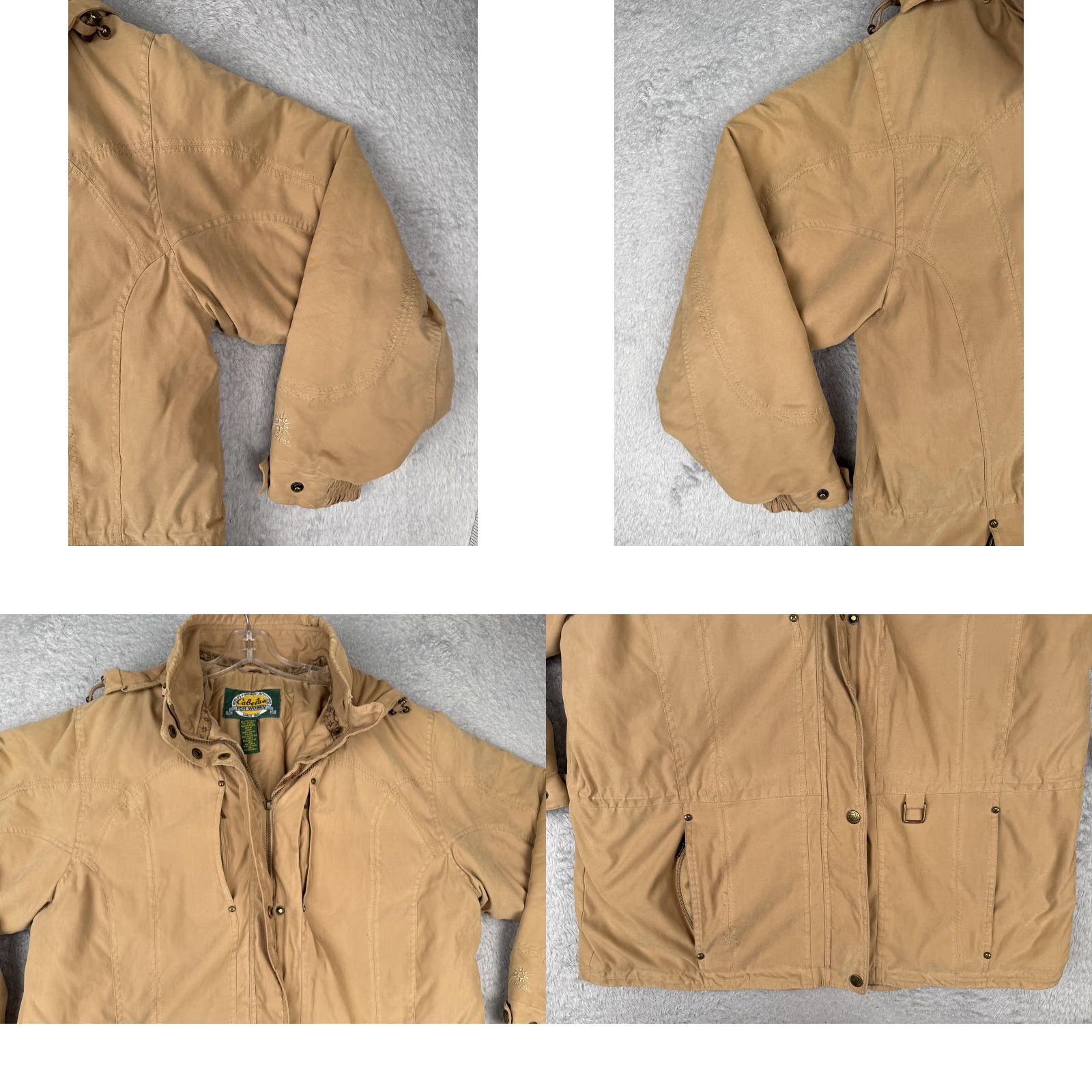 Vintage Cabela's Jacket Womens XL Tan Hooded Thinsulate Parka Coat Outdoor Size XL / US 12-14 / IT 48-50 - 8 Thumbnail