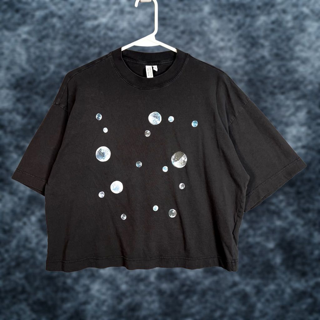 & Other Stories & Other Stories Womens XS Black Oversized T-Shirt Bubble Print 100% Cotton Size XS / US 0-2 / IT 36-38 - 1 Thumbnail