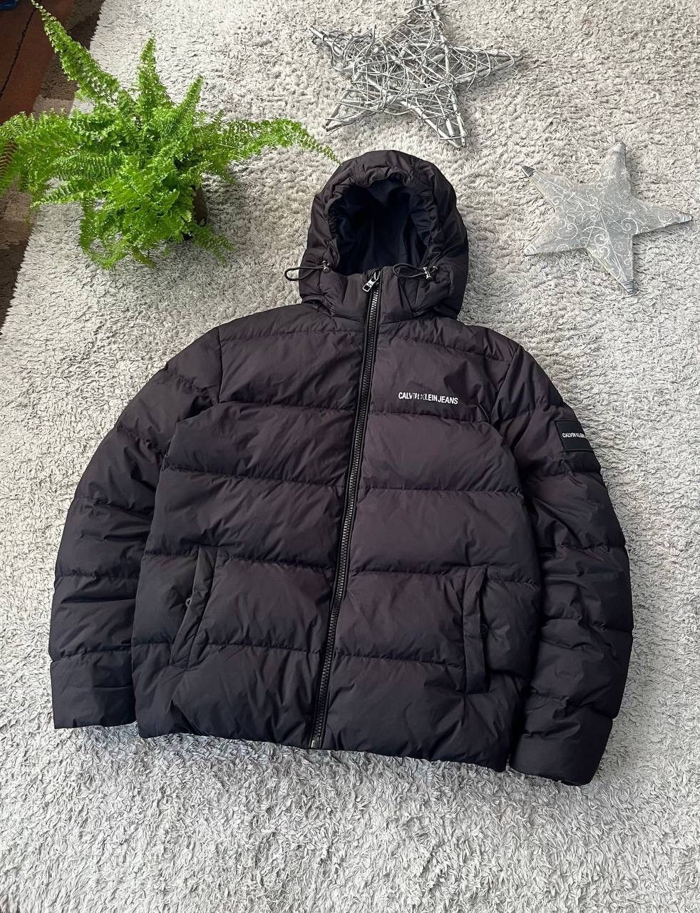 Calvin Klein Puffer Light Jacket Streetwear Vintage Logo