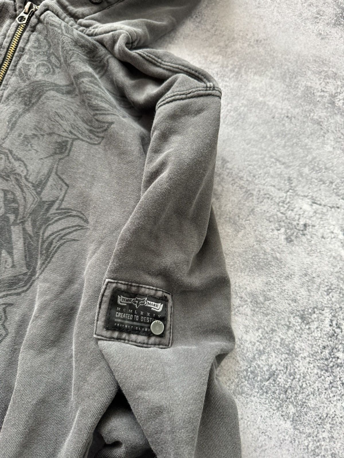 Fox Racing Fox Racing y2k Skater Faded zip up hoodie opium rare Size US S / EU 44-46 / 1 - 7 Thumbnail