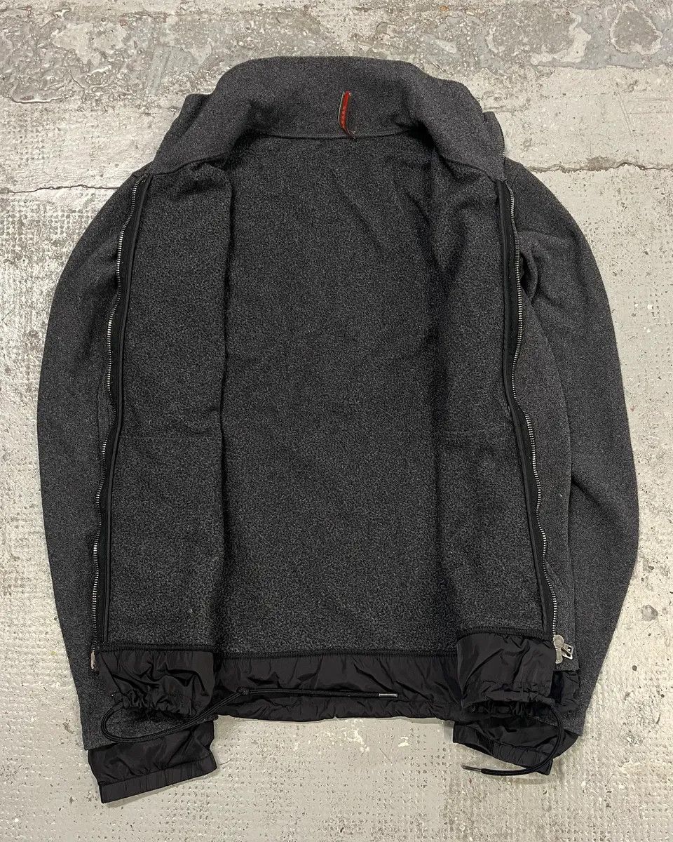 Prada 2000s Prada Grey Layered Zip-up Jacket Size S / US 4 / IT 40 - 8 Thumbnail