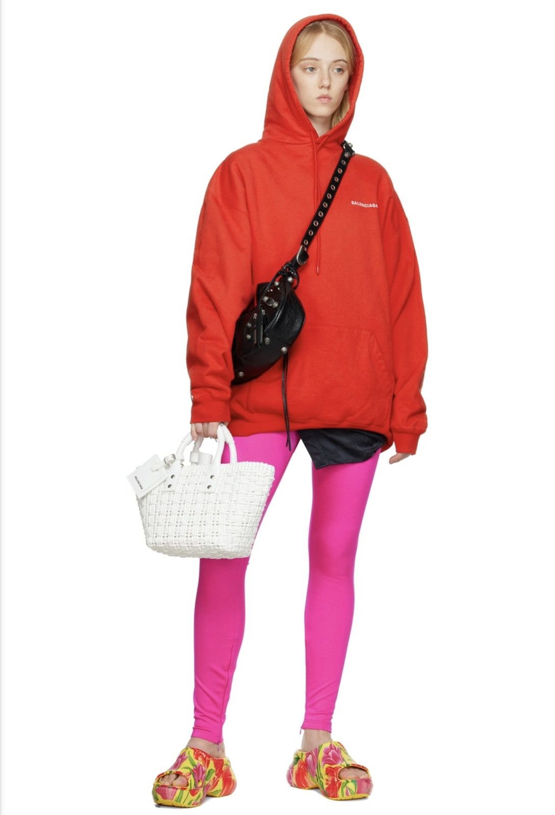 Balenciaga Balenciaga hot pink neon leggings slim trousers spandex XS Size 25" / US 0 / IT 36 - 2 Thumbnail
