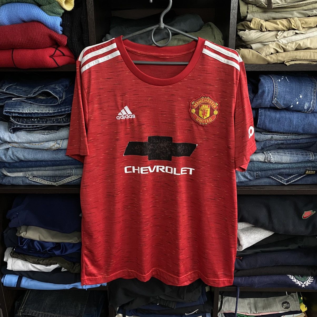 Adidas Mens Adidas Manchester United Chevrolet 2020 soccer jersey Size US L / EU 52-54 / 3 - 1 Thumbnail