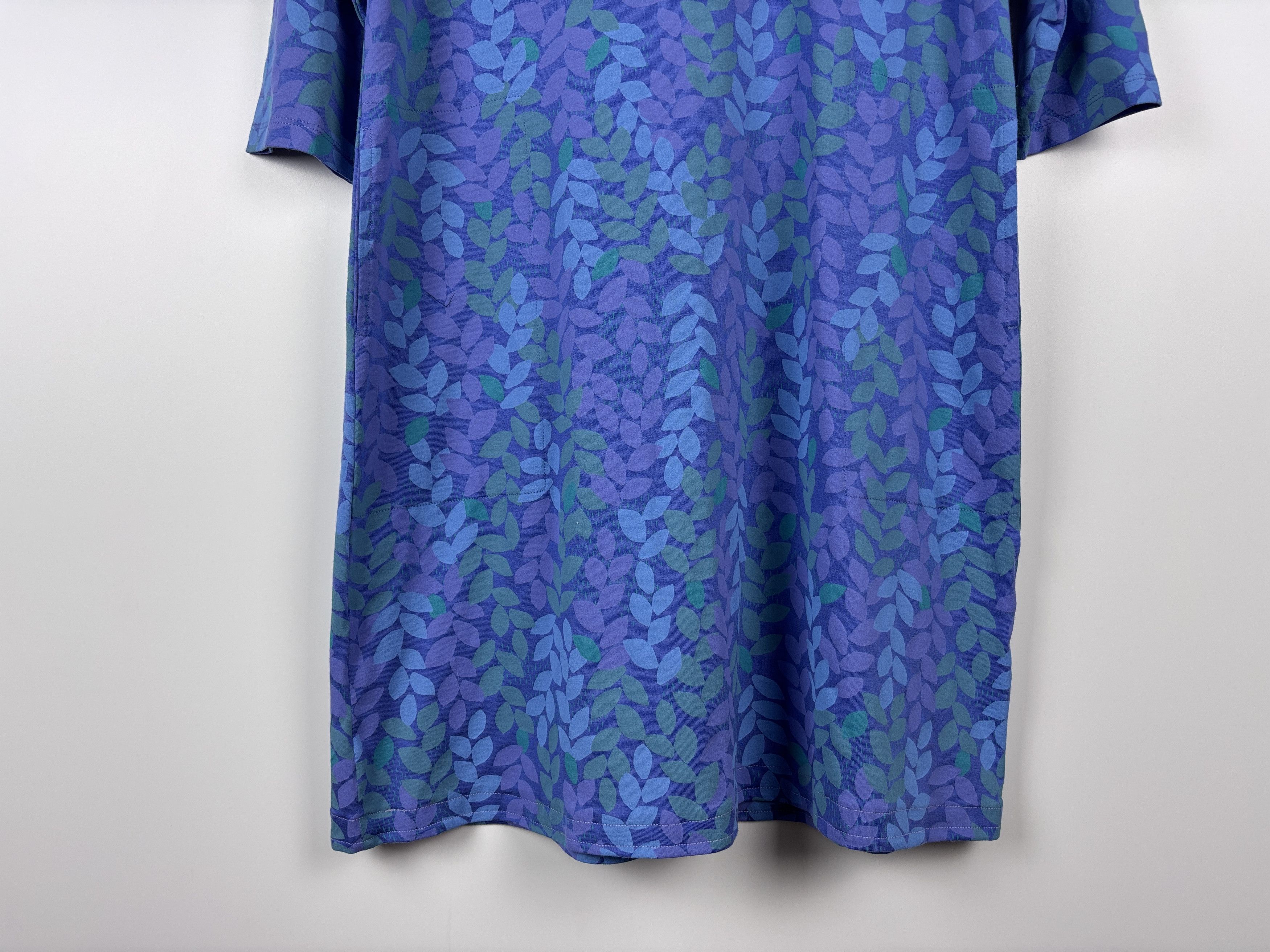 Gudrun Sjoden Gudrun Sjoden Floral Dress Tunic Stretch Tencel Blue Size S Size S / US 4 / IT 40 - 3 Thumbnail