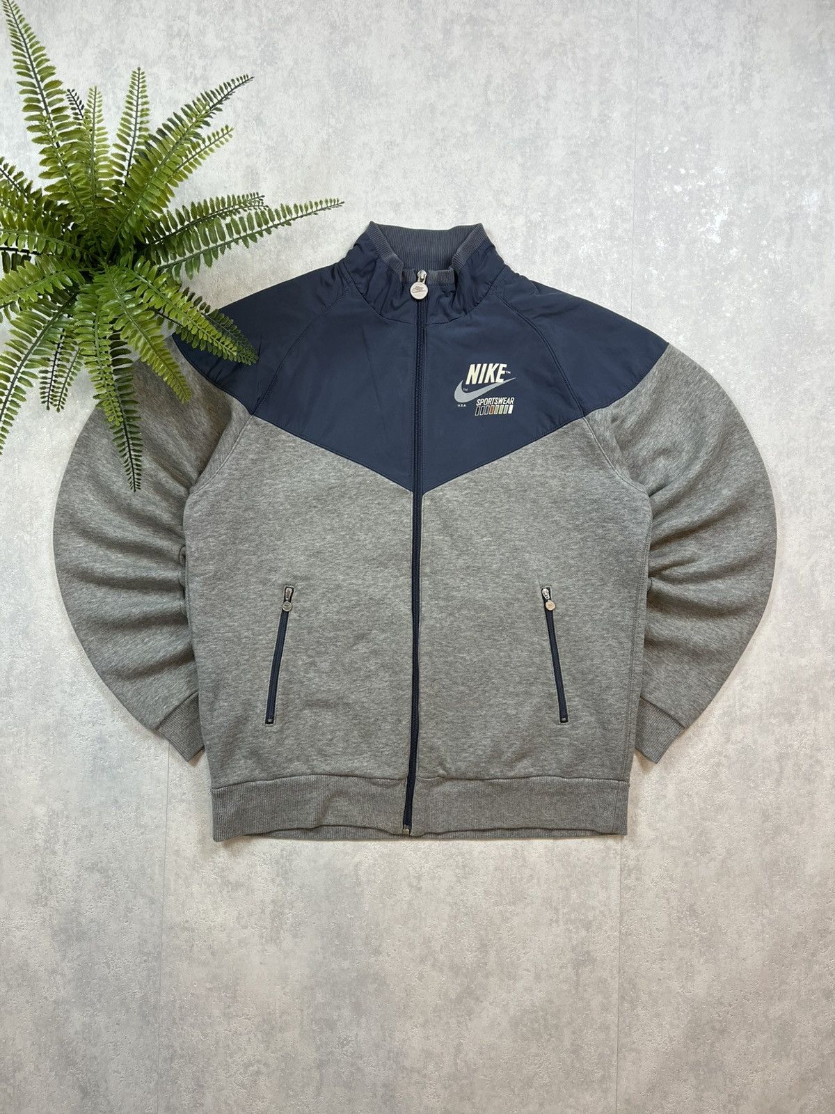 Nike × Vintage 90’s NIKE RETRO SWOOSH LOGO TRACK JACKET RARE Y2K Size US M / EU 48-50 / 2 - 1 Thumbnail