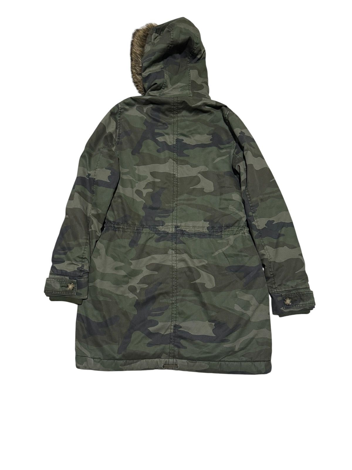 14th Addiction Vtg Faux Fur Parka Hoodie Sherpa Lined Twill Abercrombie Size US S / EU 44-46 / 1 - 4 Thumbnail