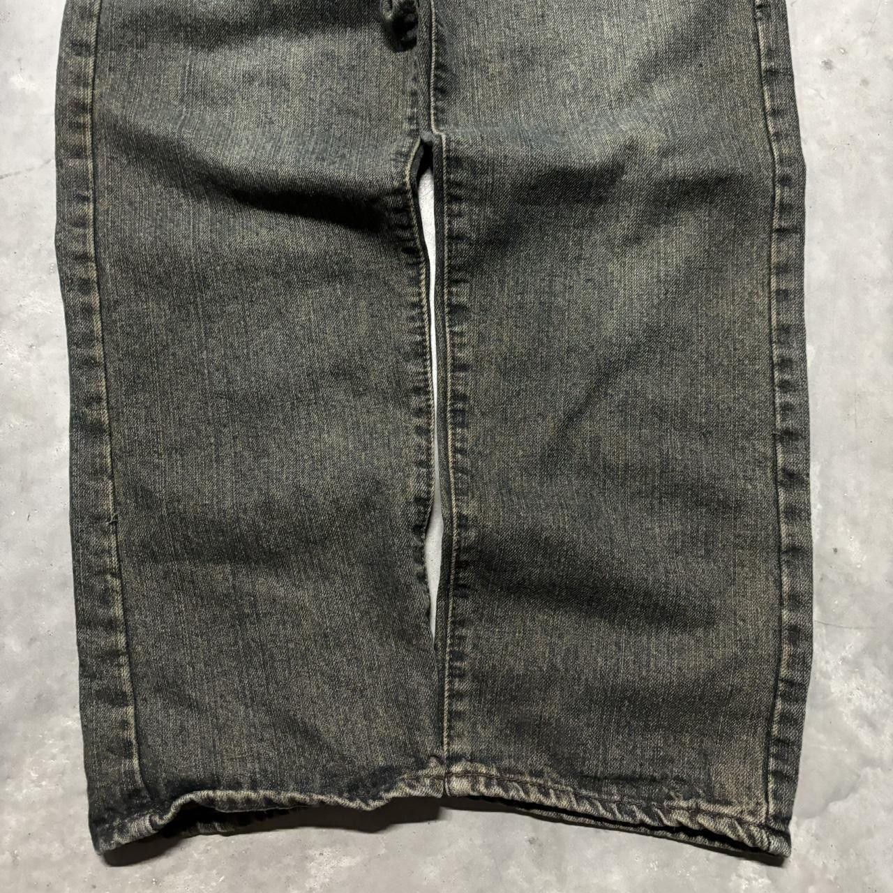 Japanese Brand × Vintage Crazy Vintage Y2K/2000s Grunge Faded Black Denim Jeans! Size US 32 / EU 48 - 5 Thumbnail