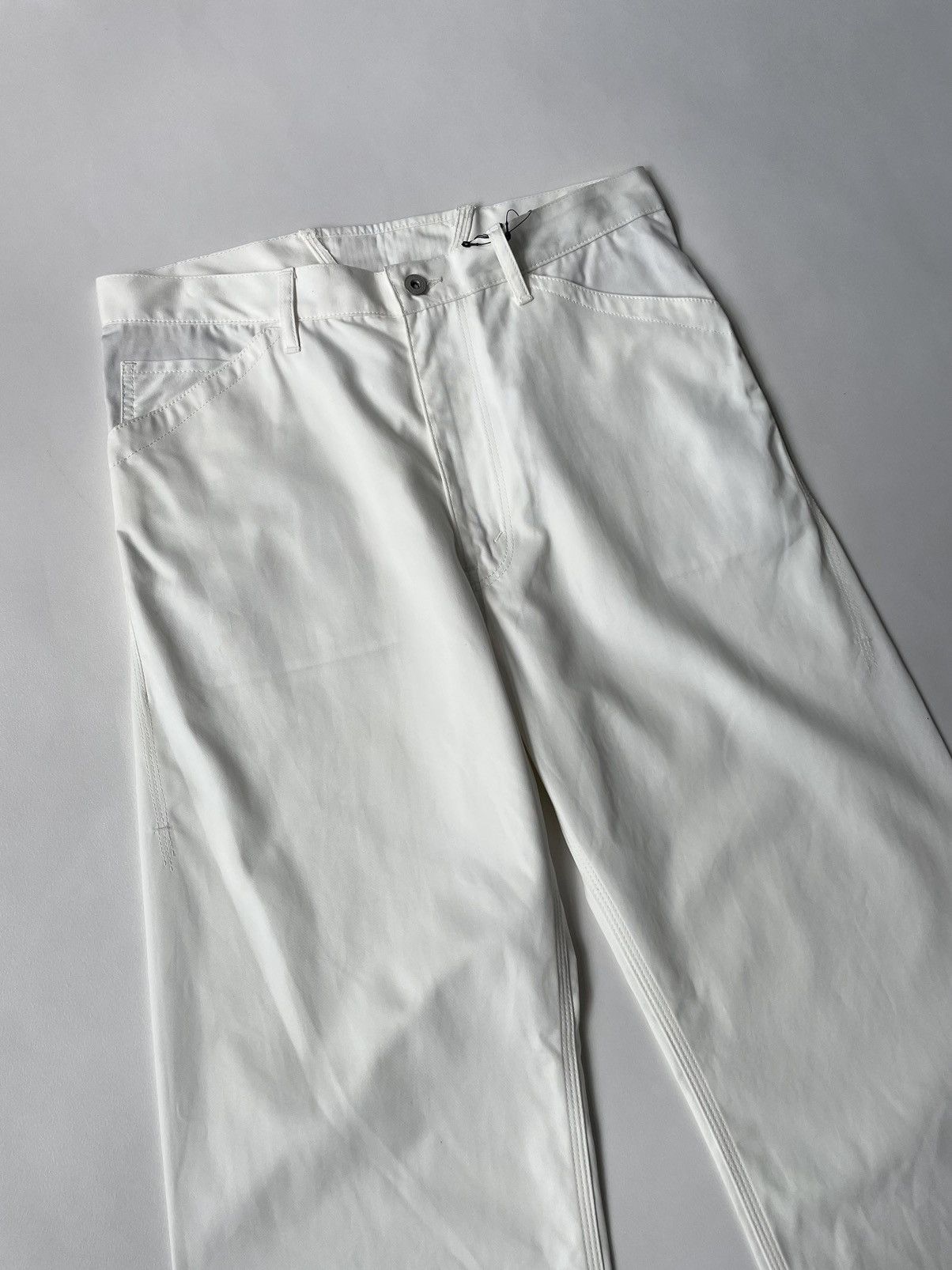 Comme des Garcons S/S 10 White Cotton Utility Work Trousers Size US 34 / EU 50 - 8 Thumbnail