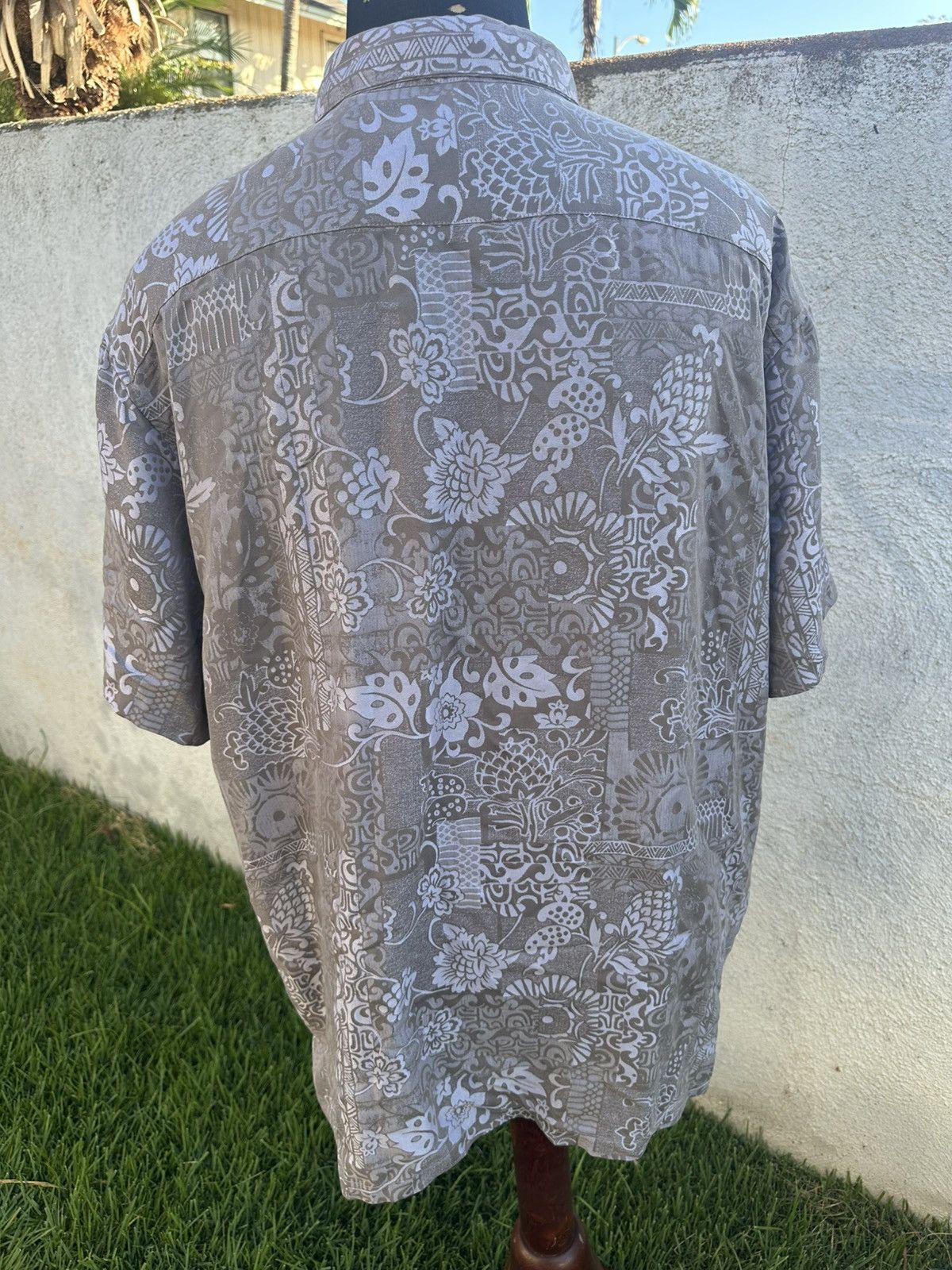 Other PreOwned Kahala Hawaiian Print Gray Full Button Men's XXL Size US XXL / EU 58 / 5 - 2 Thumbnail