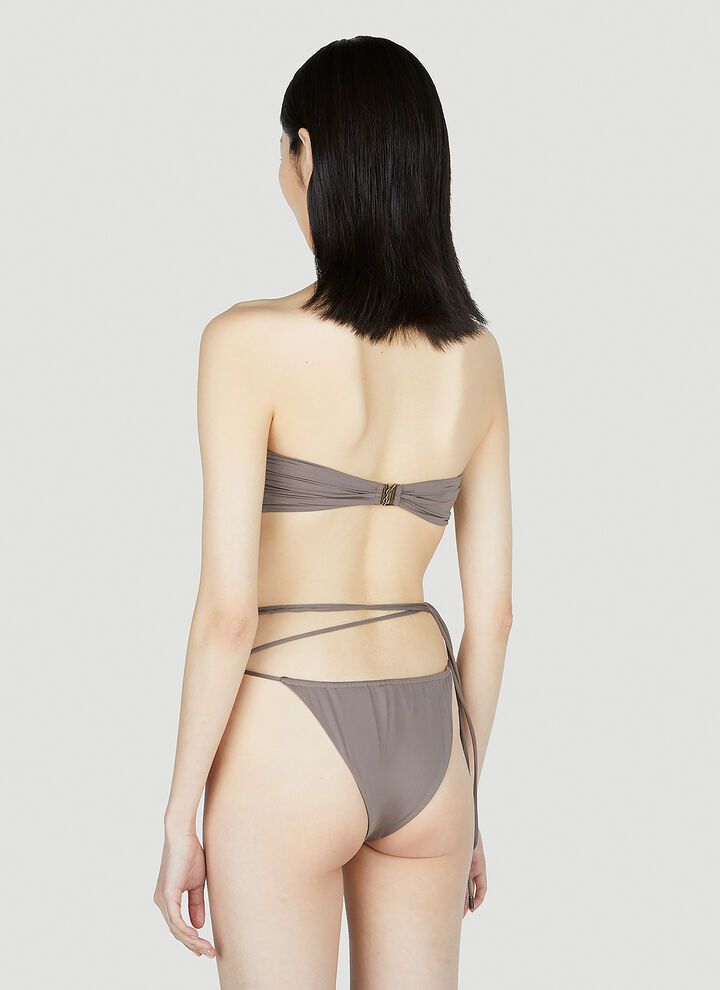 Saint Laurent Paris o1s1wg110924 Size: XS / Bikini Bandeau Top in Grey Size ONE SIZE - 5 Thumbnail