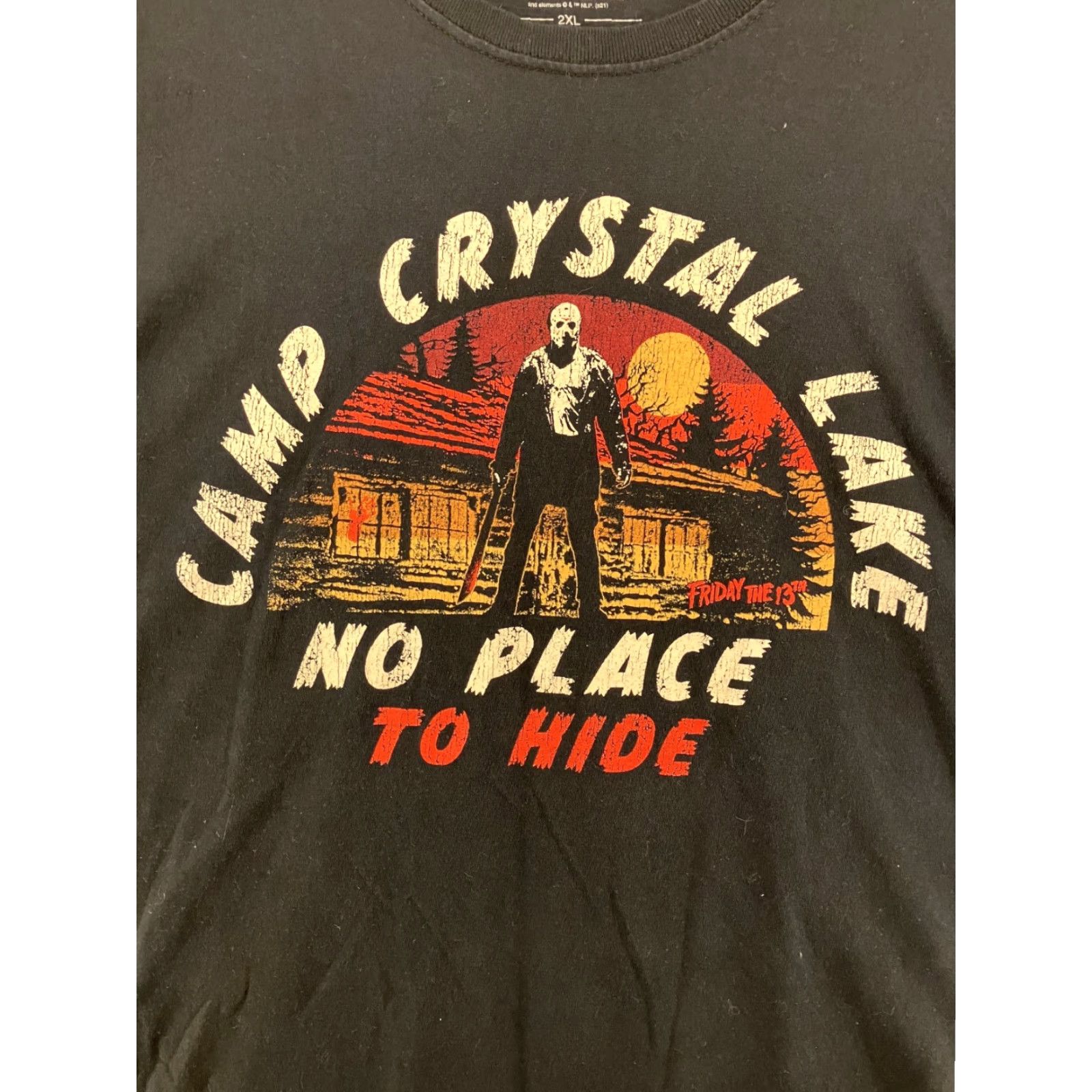 Vintage Friday The 13th TShirt Black Adult 2XL Friday The 13th Camp Crystal Lake Jason Voorhees Horror 80s 90s Shirt Mens Size US XXL / EU 58 / 5 - 2 Thumbnail