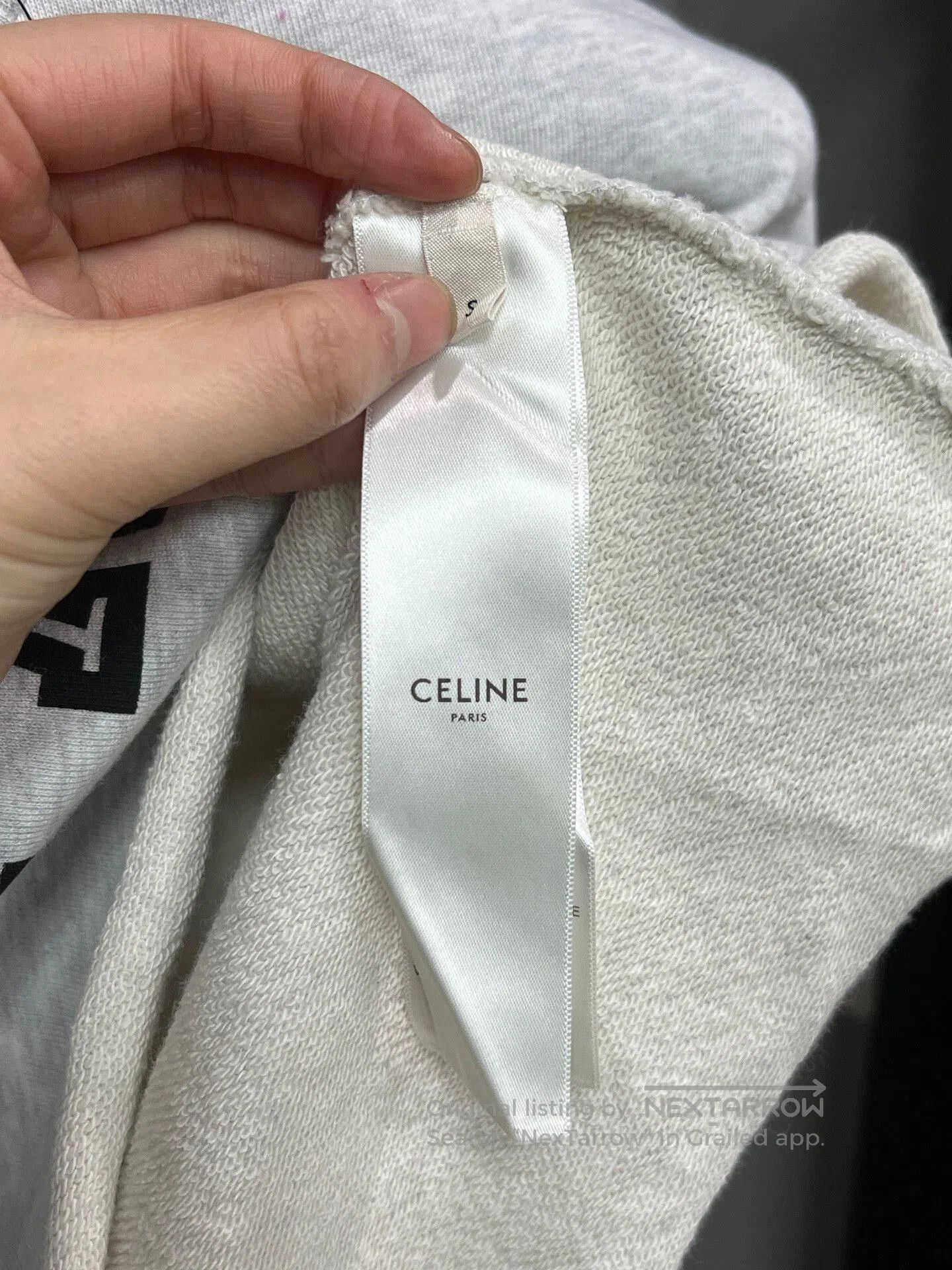Celine celine short slogan crop sweatshirt. Size S / US 4 / IT 40 - 3 Thumbnail