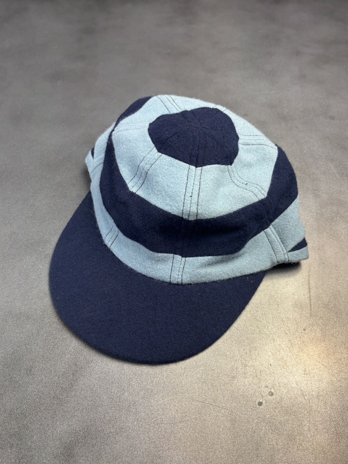 Vintage 1960s Vintage Crickets Cap Michael Chatham Wool Stripe Velcr Size ONE SIZE - 22 Thumbnail