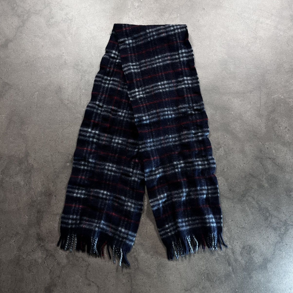Burberry Burberry London 00s Vintage Lambs Wool Scarf Scarv Old Money Size ONE SIZE - 7 Thumbnail