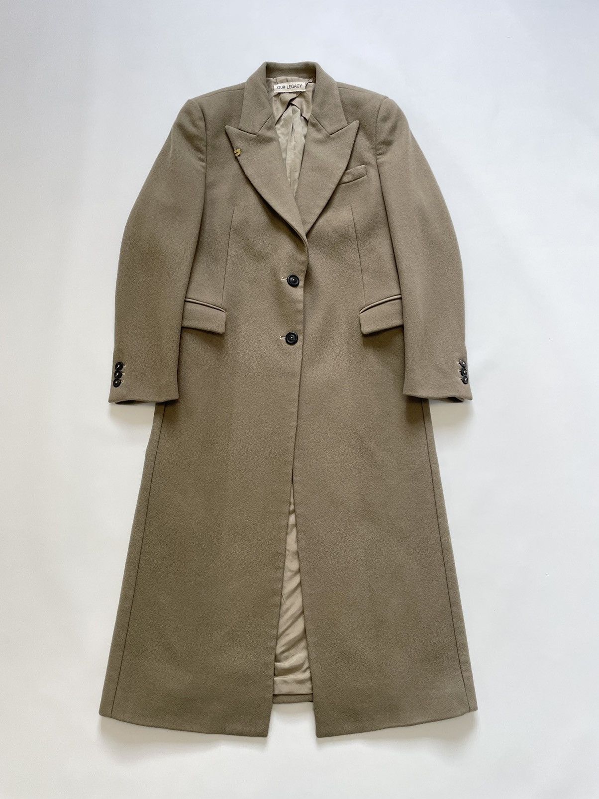 Peafowl Tan ‘Manta’ Wool Overcoat