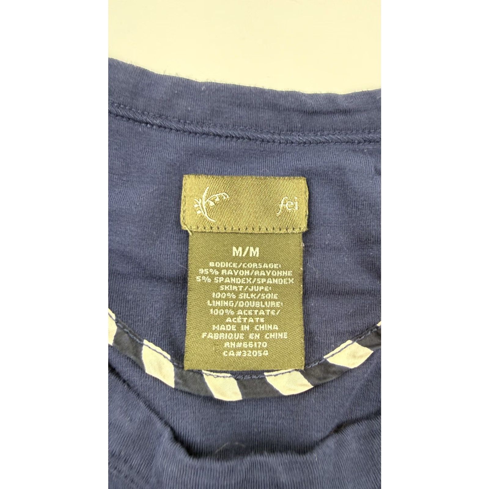 Feit Fei Dress Womens M Blue Geometric Silk Sleeveless Fit & Flare Knee Length Dress Size M / US 6-8 / IT 42-44 - 6 Thumbnail