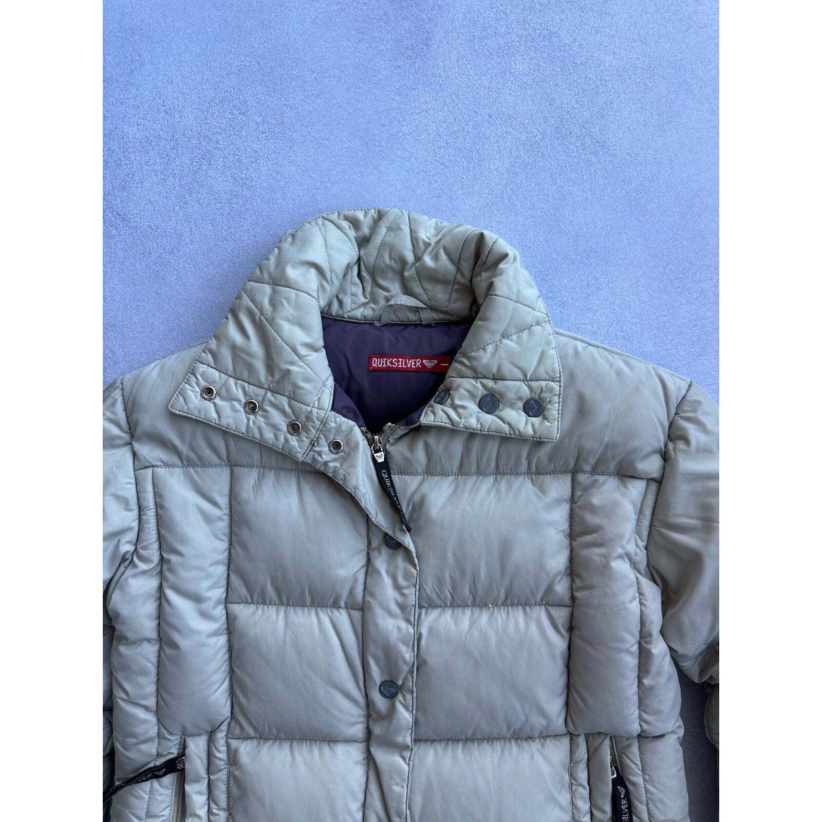 Quiksilver VTG Quicksilver Woman Silver Puffer Jacket 90s Size M / US 6-8 / IT 42-44 - 7 Thumbnail