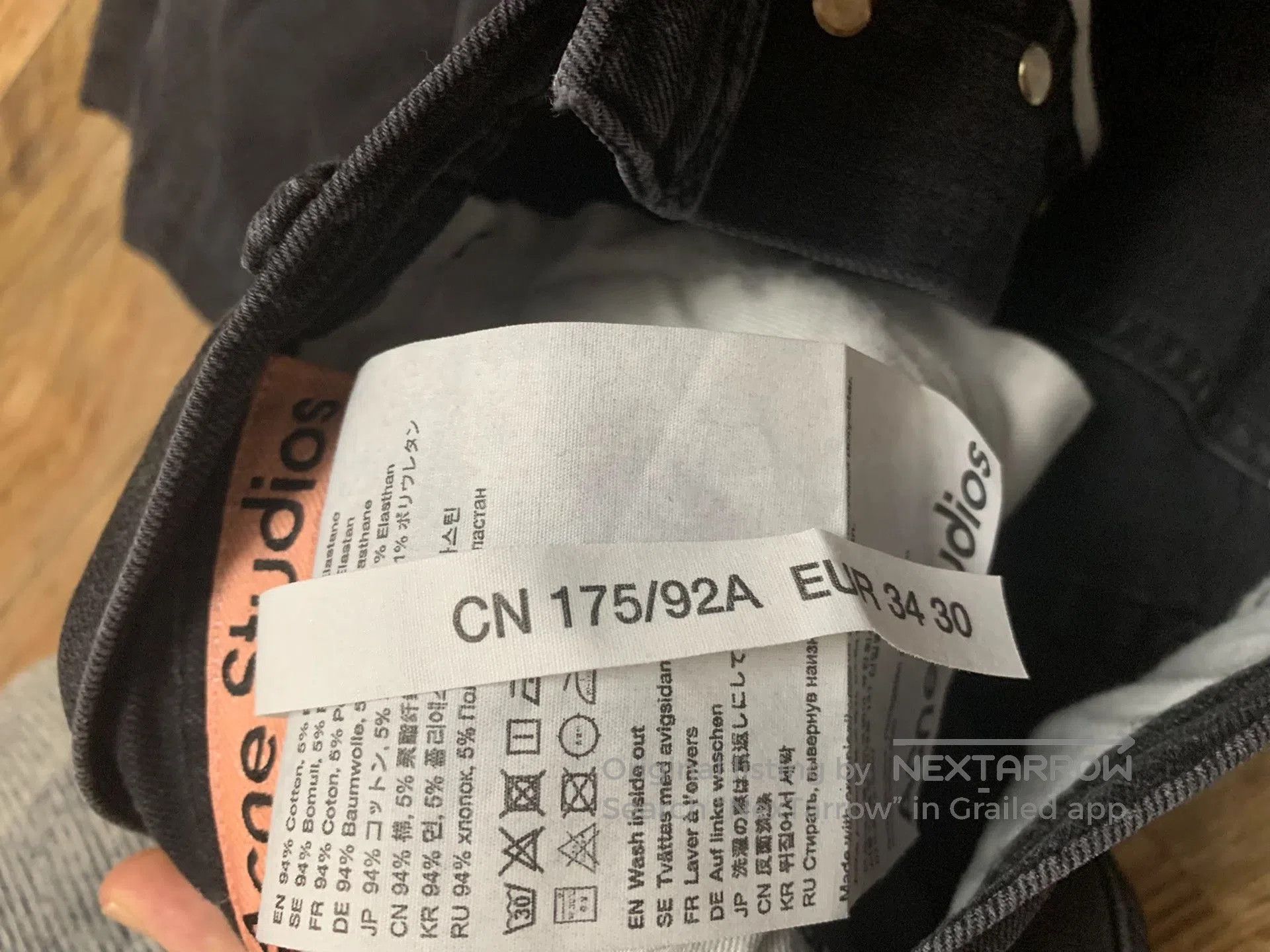 Acne Studios Acne Studios Men's River Distressed Jeans. Size US 30 / EU 46 - 6 Thumbnail
