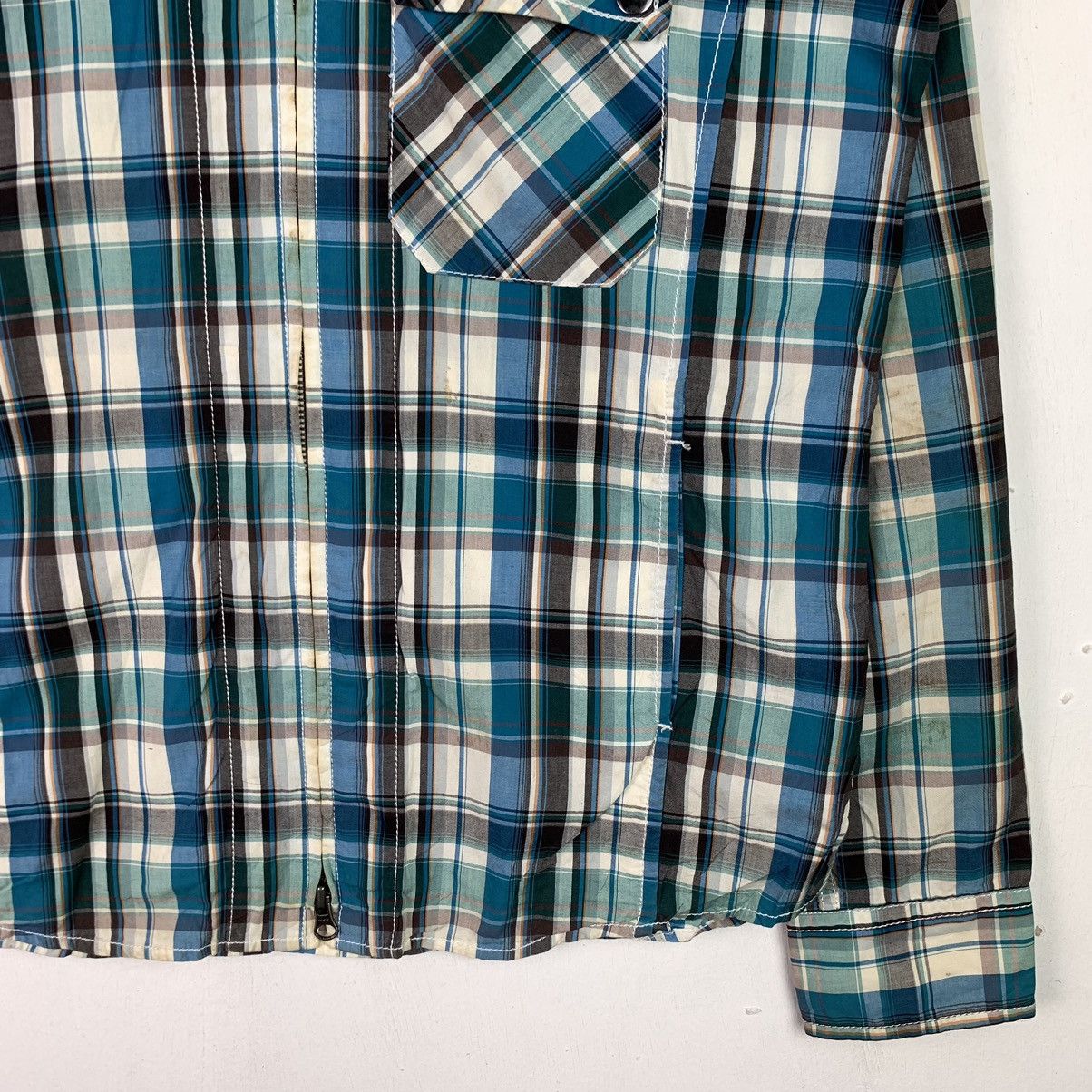 Japanese Brand × Vintage Vintage Back Number Checked Jacket Size US L / EU 52-54 / 3 - 5 Thumbnail