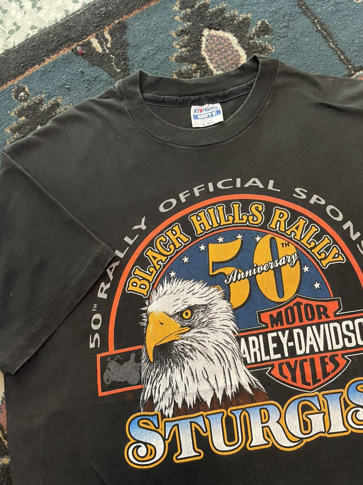 Harley Davidson Vintage Harley Davidson Tshirt Size US XL / EU 56 / 4 - 2 Thumbnail