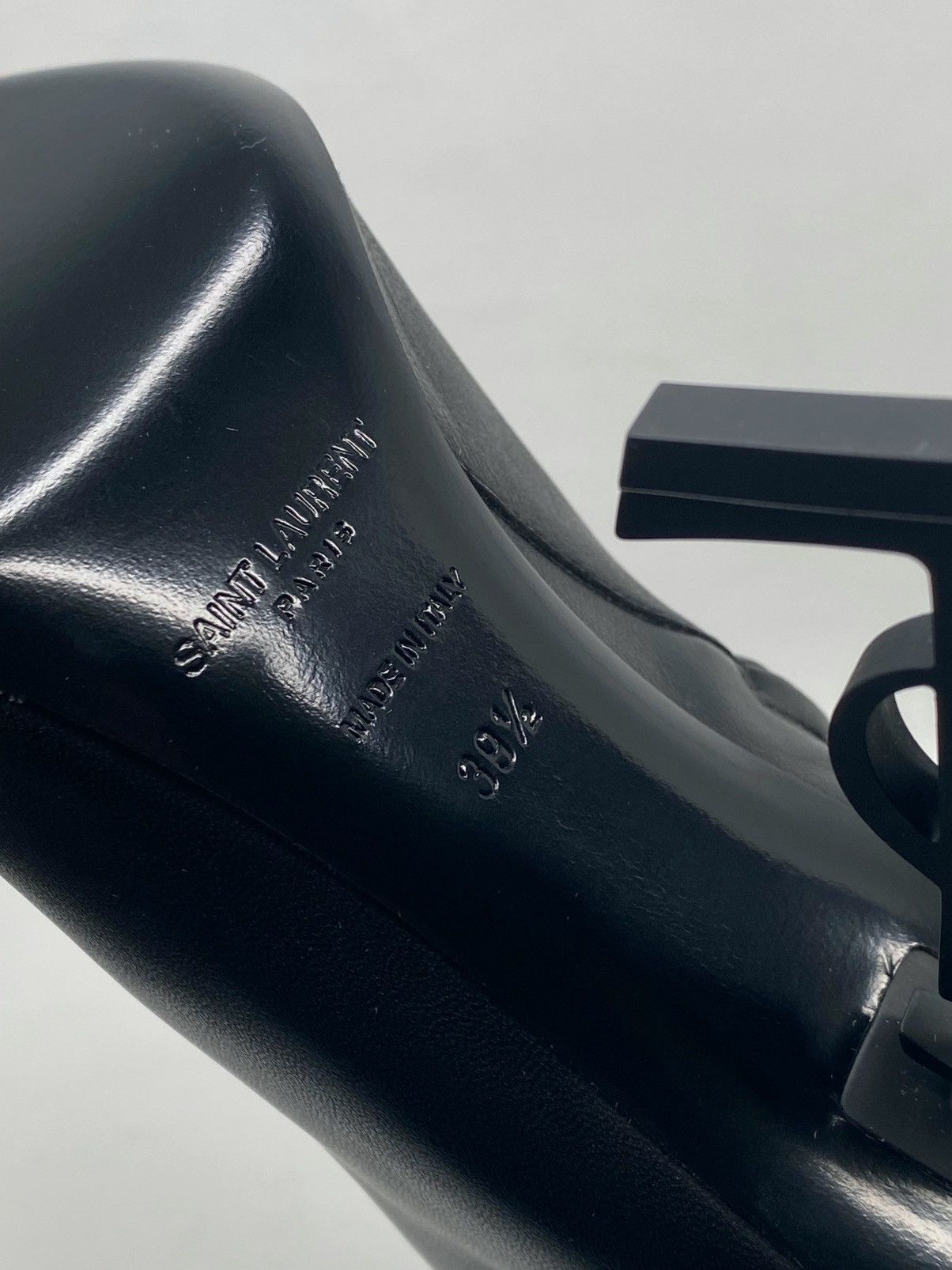 Yves Saint Laurent Saint Laurent Opyum Logo Leather Booties size 39.5 Size US 9.5 / IT 39.5 - 16 Thumbnail