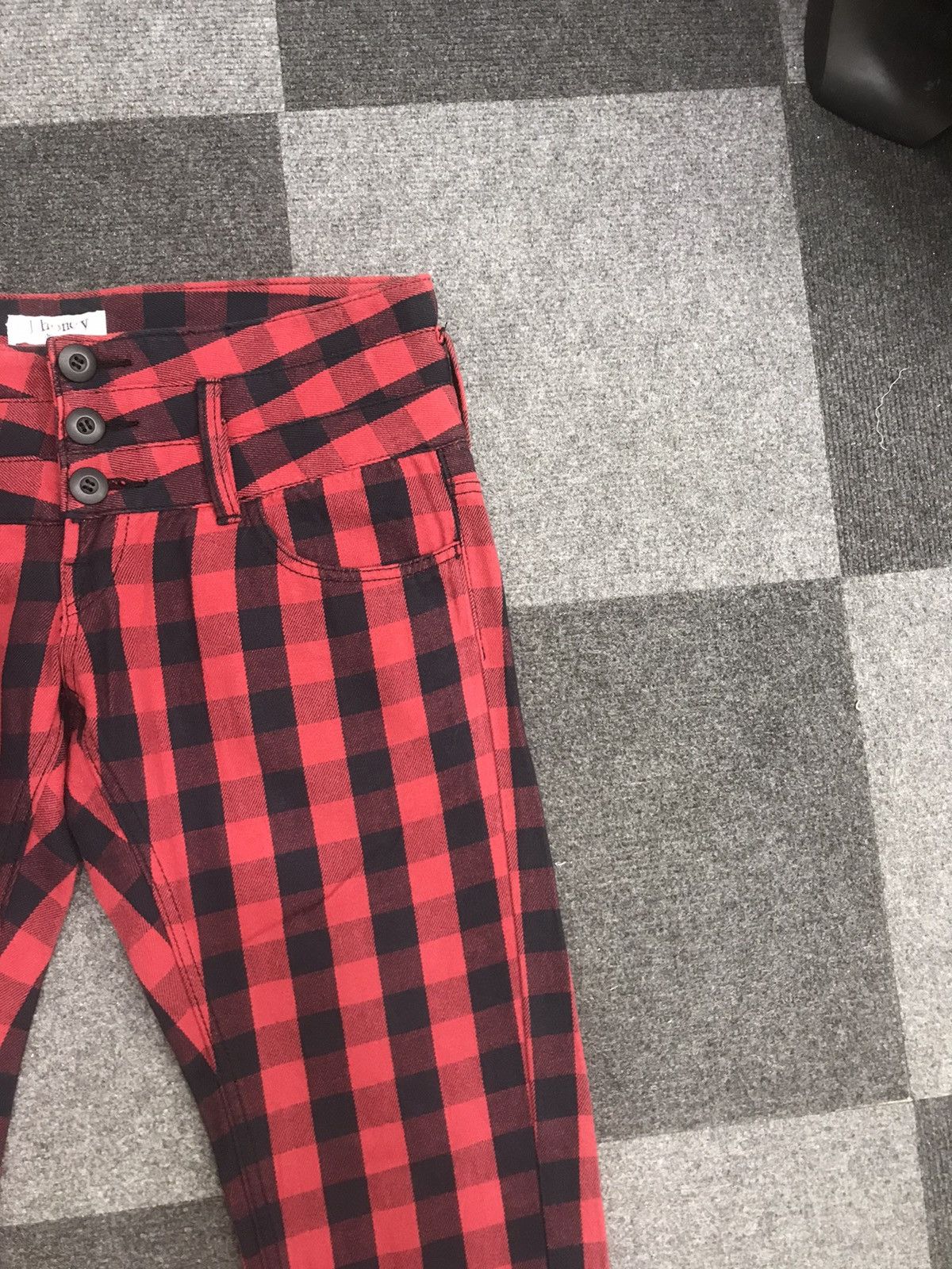 Japanese Brand J honey Plaid Slim Fit Pant Size 32" / US 10 / IT 46 - 2 Thumbnail