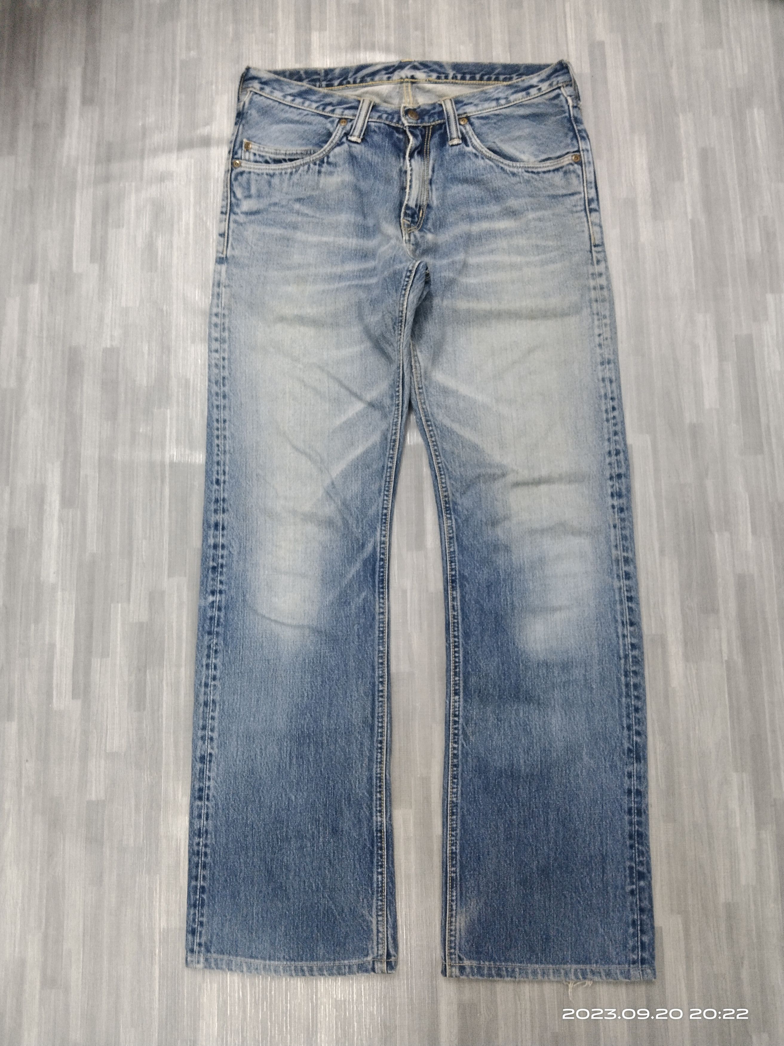 Blue Blue Japan SICK DISTRESSED BLUE BLUE DENIM PANTS Size US 30 / EU 46 - 2 Thumbnail