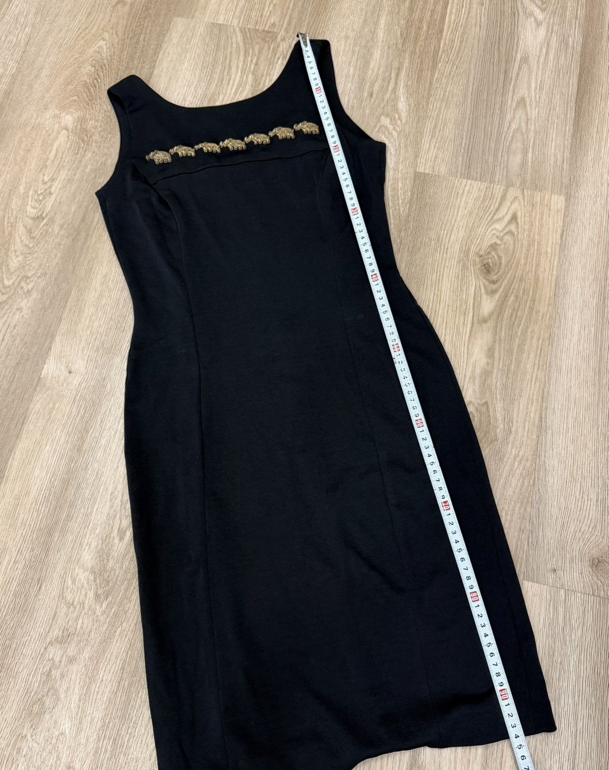 Escada Vintage Escada Black Midi Dress Size M / US 6-8 / IT 42-44 - 18 Thumbnail