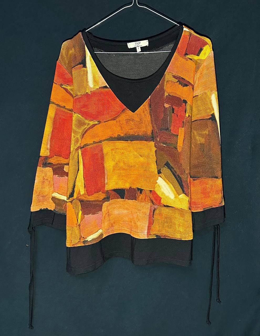 Vintage Jean Marc Philippe JMP shirt top Made in France geometric Size L / US 10 / IT 46 - 2 Thumbnail