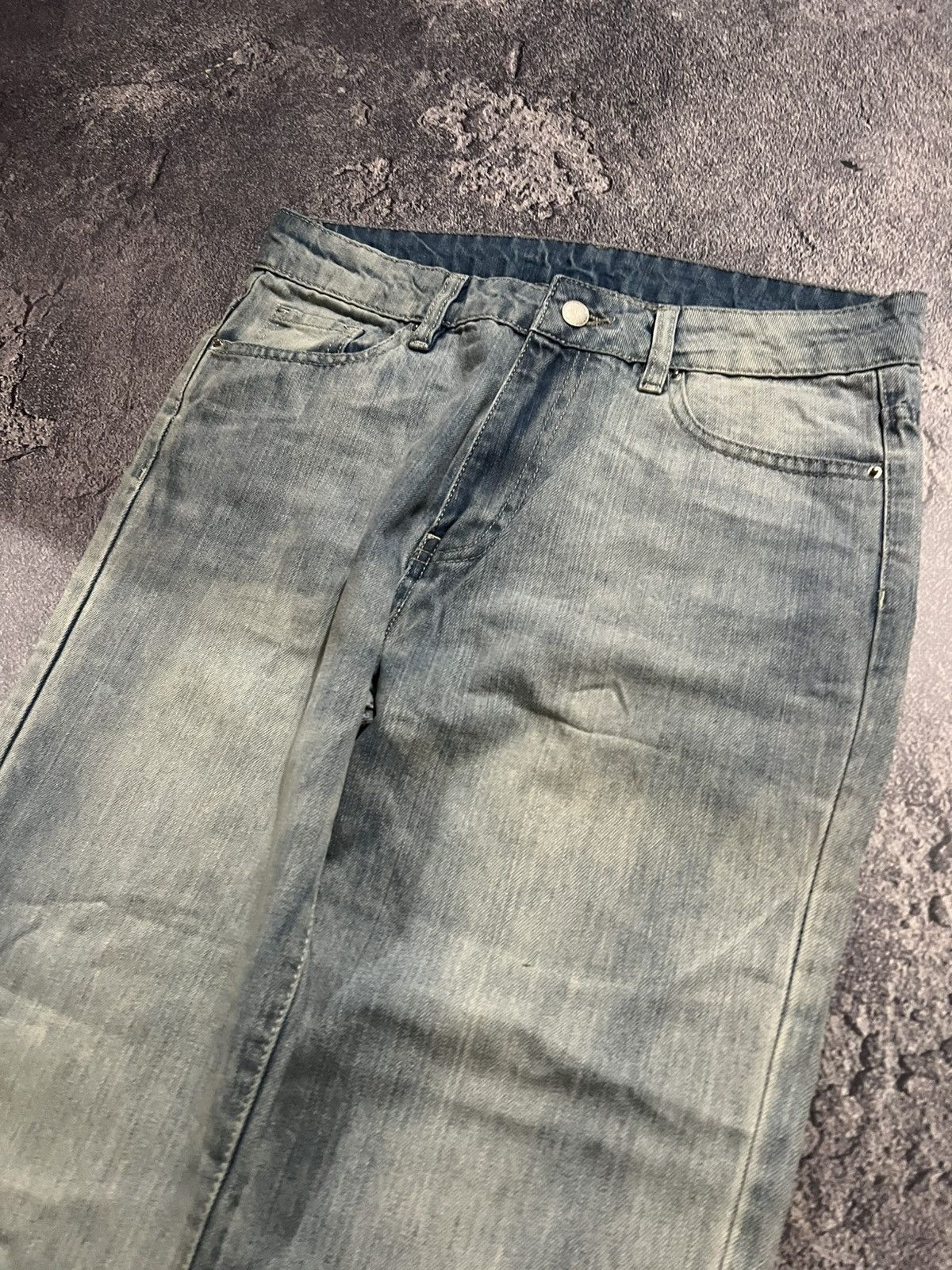Japanese Brand Designer Flared Y2K Light Denim / Archive Number Nine Style Size US 32 / EU 48 - 6 Thumbnail