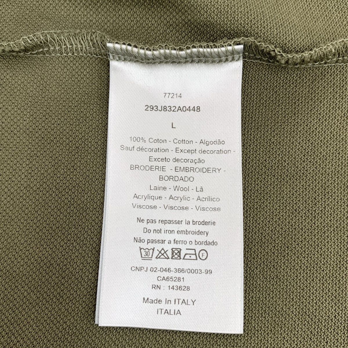 Dior Dior Collared Single-breasted Short Sleeve Polo Shirt K26WX Size US L / EU 52-54 / 3 - 6 Thumbnail
