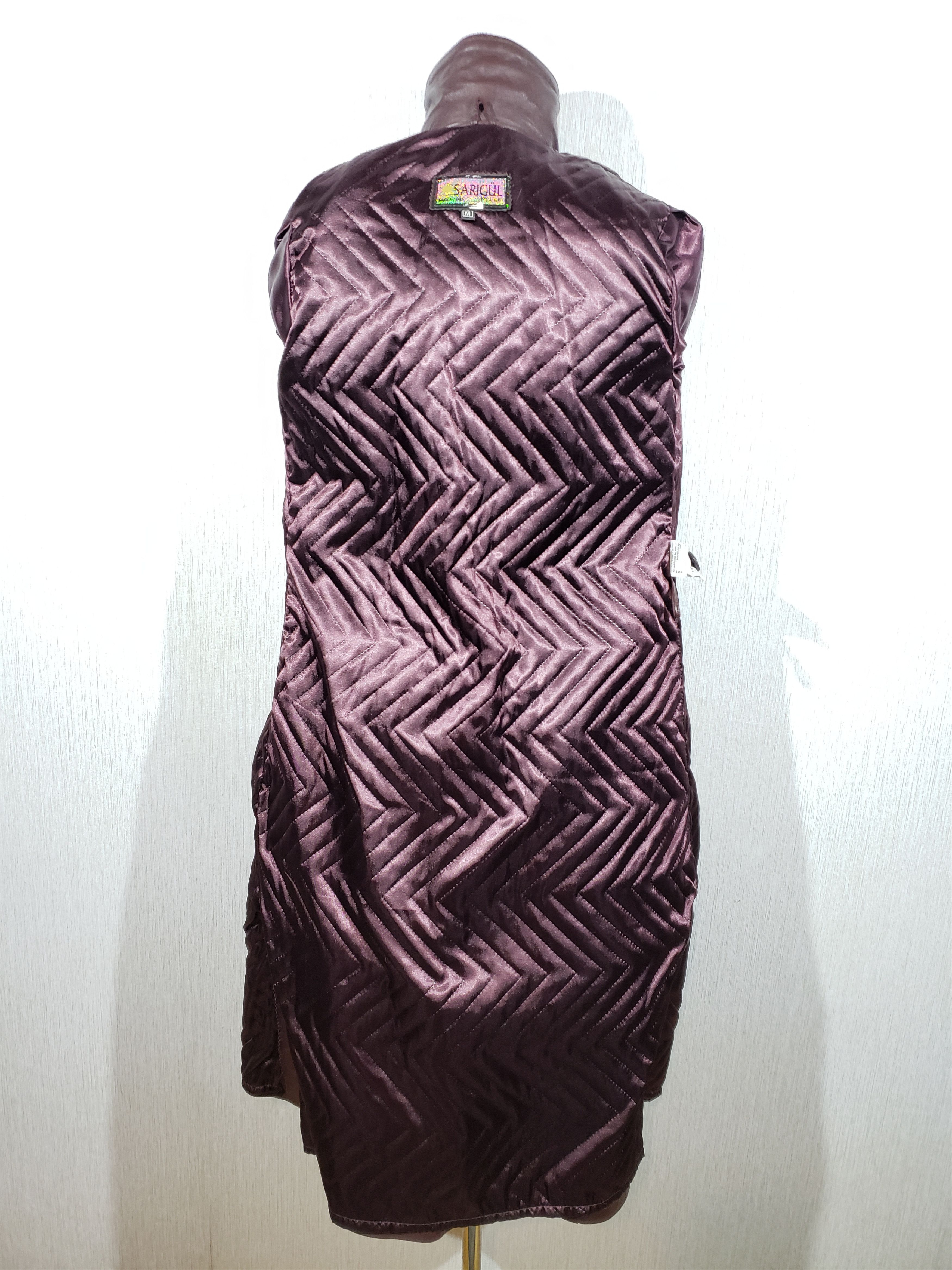 Other Brown women's coat made of genuine leather. Size S / US 4 / IT 40 - 5 Thumbnail