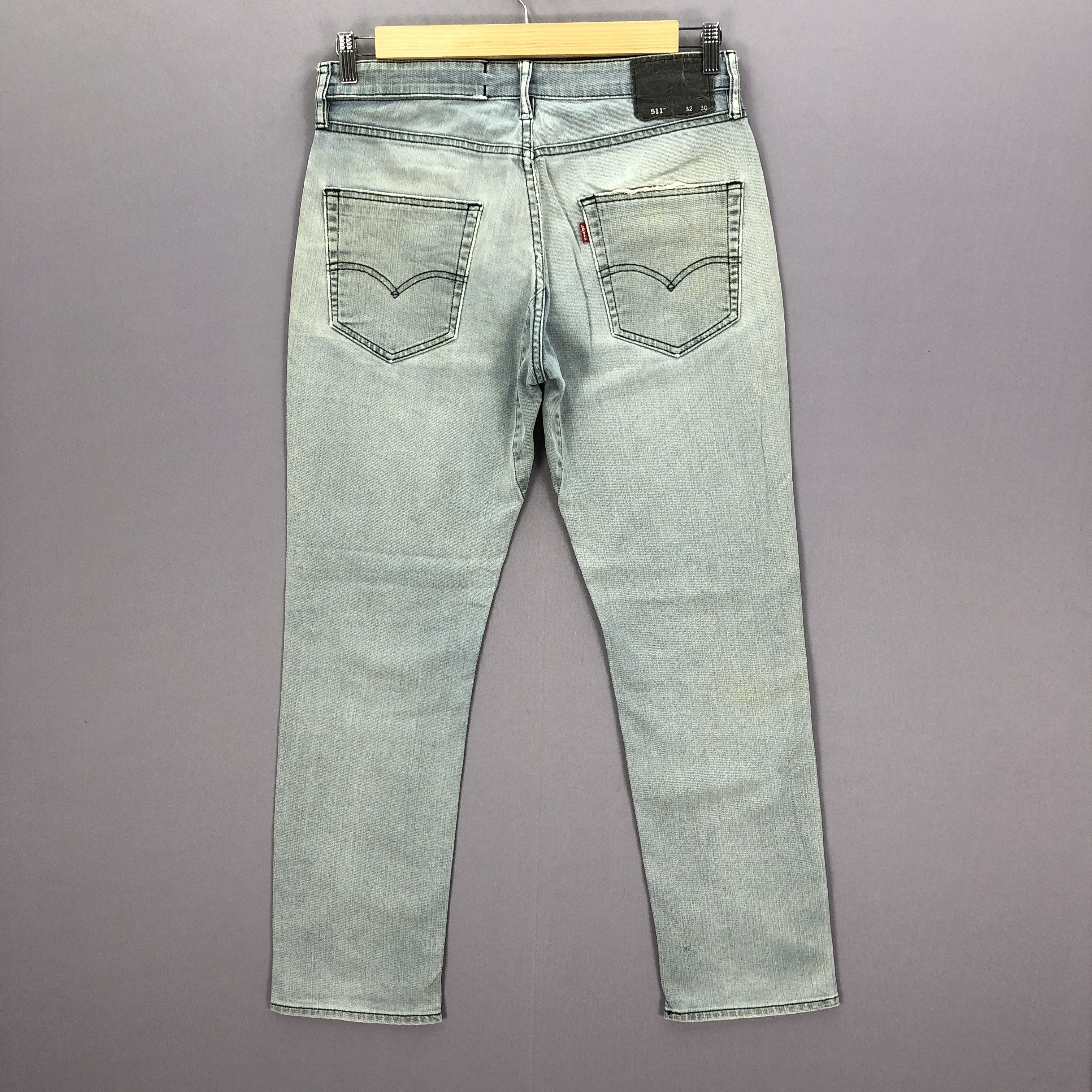 Levi's Vintage Levis 511 Ash Grey Jeans Levi's Faded Black Denim Size US 32 / EU 48 - 2 Thumbnail