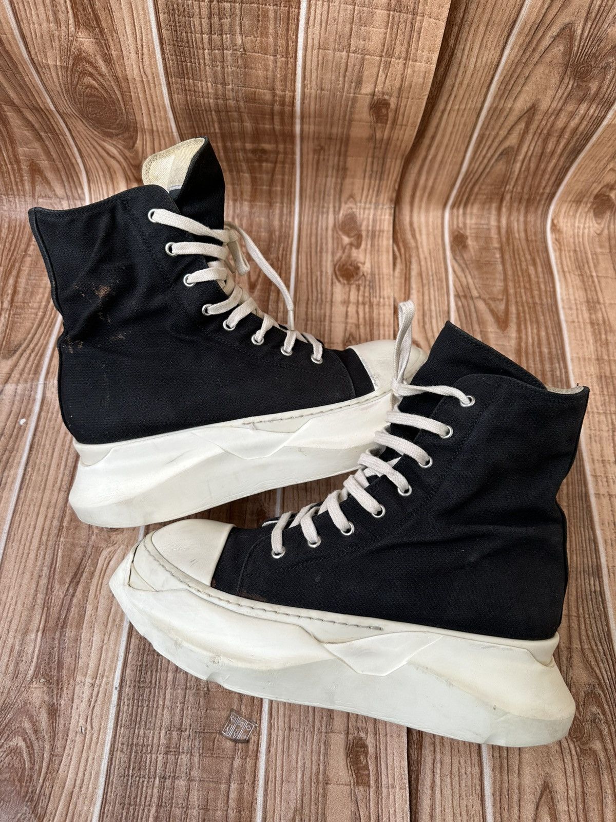 Rick Owens Drkshdw Rick Owens Drkshdw Abstract Pentagram Ramones Black Milk Size US 7.5 / EU 40-41 - 9 Thumbnail