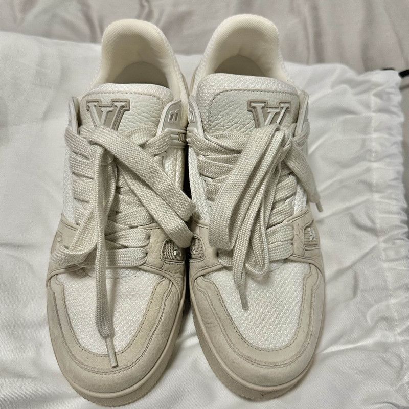 Louis Vuitton Louis Vuitton Low Top Trainers in Beige -2508 Size US 6.5 / EU 39-40 - 2 Thumbnail
