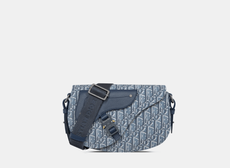 Dior o1w1db10426 1ADPO3 Size :OS / Saddle Messenger Bag in Blue Size ONE SIZE - 1 Thumbnail