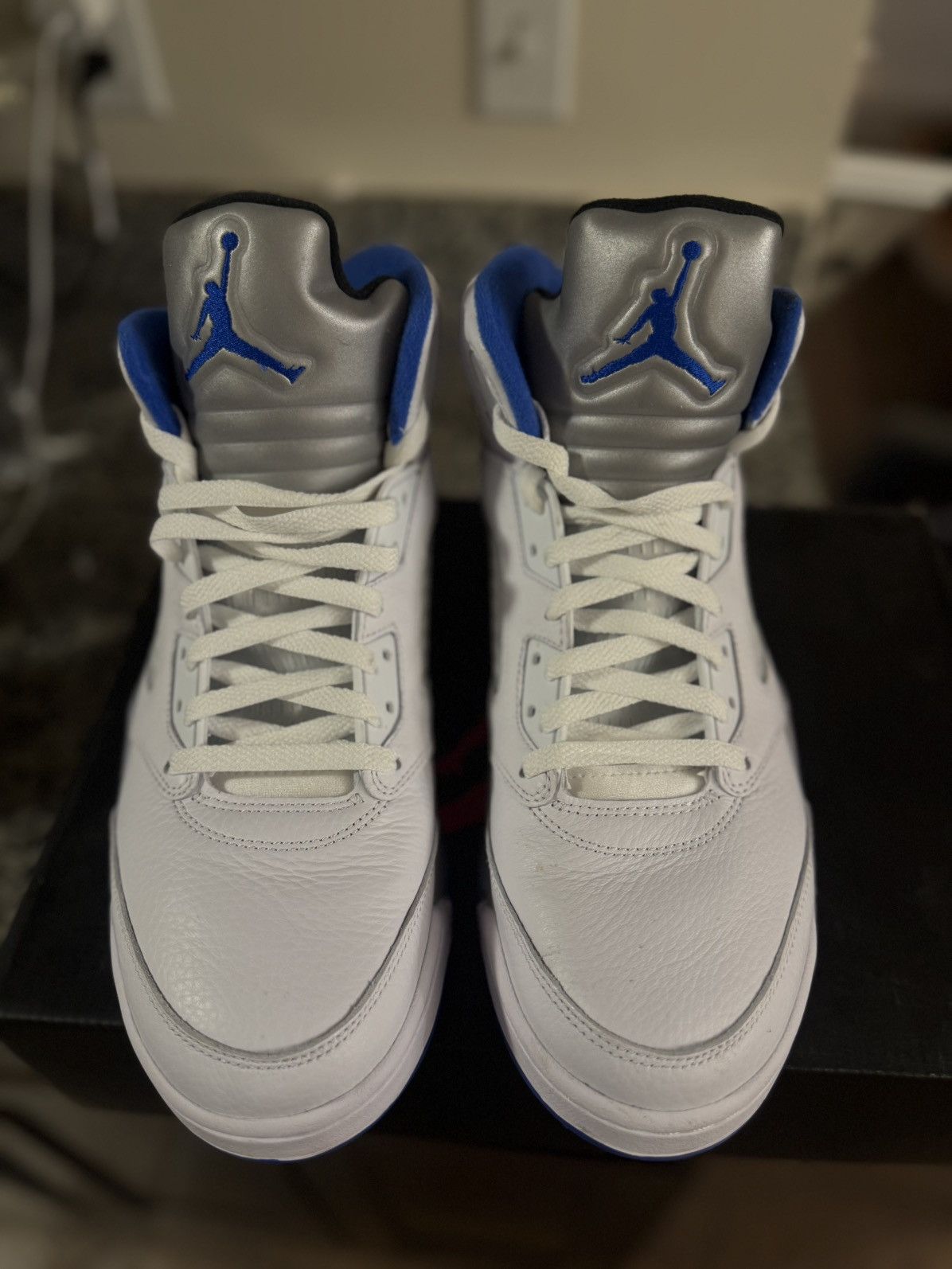 Jordan Brand × Nike Jordan 5 Stealth Size 12 W BOX (DD0587-140) Size US 12 / EU 45 - 6 Thumbnail