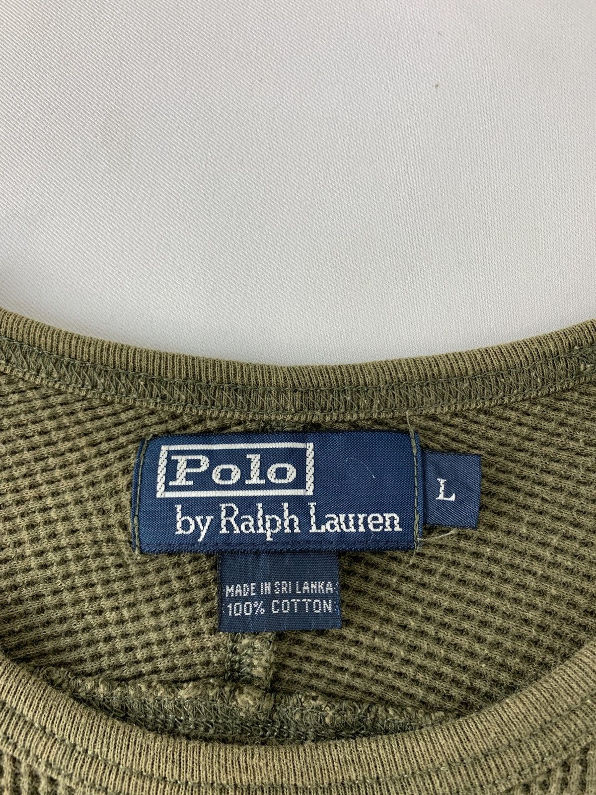Polo Ralph Lauren Polo by Ralph Lauren Waffle Plain Longsleeve Tee Tshirt Size L / US 10 / IT 46 - 6 Thumbnail