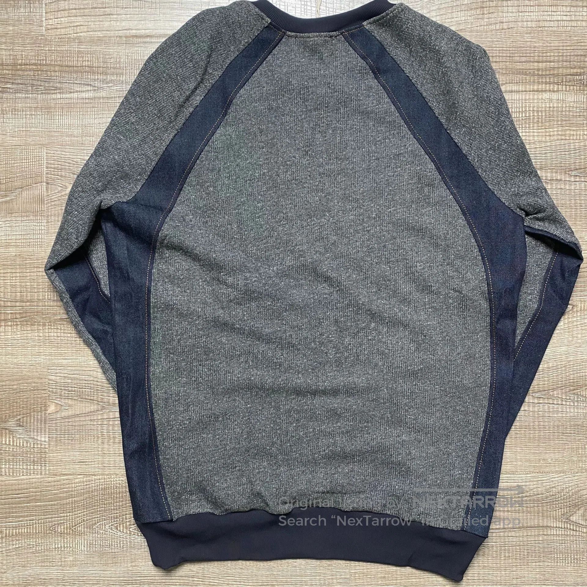 Helas Hellequino Denim Patchwork Vintage Sweatshirt. Size US XS / EU 42 / 0 - 2 Thumbnail