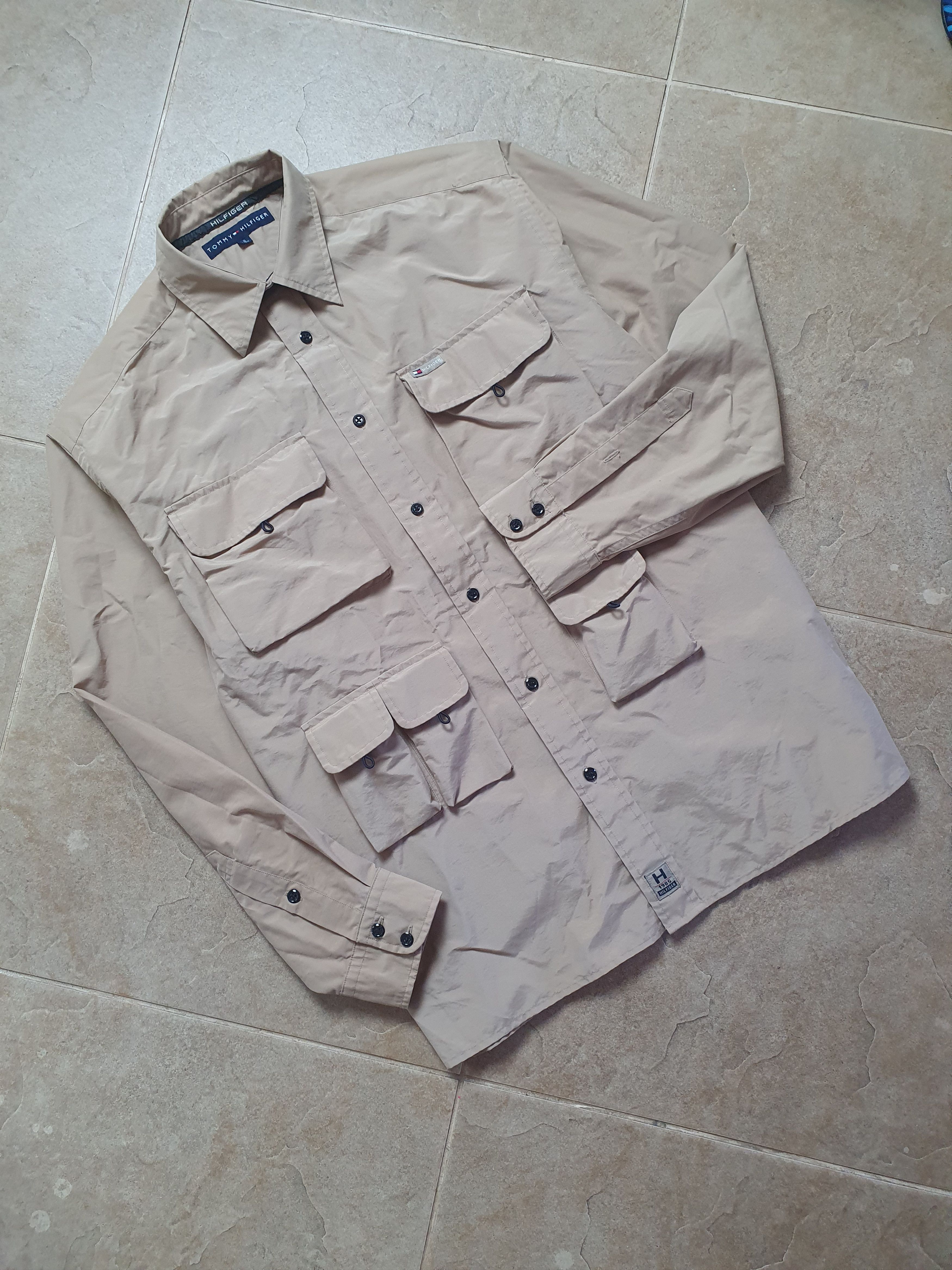 Tommy Hilfiger Tommy Hilfiger Shirt Fishing Khaki Military Surplus Safari Size US S / EU 44-46 / 1 - 11 Thumbnail