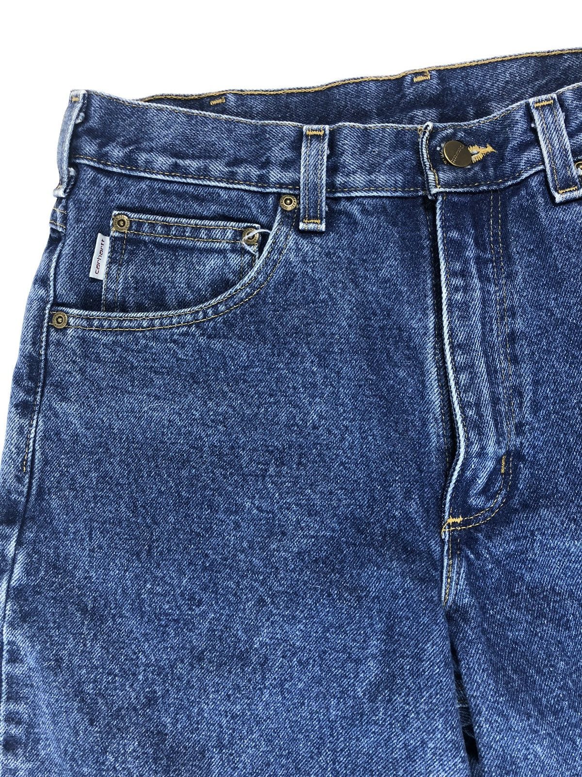 Carhartt Carhartt Raw Hem Relaxed Fit B17DST Workwear Jeans 32.5x26.5 Size US 32 / EU 48 - 2 Thumbnail