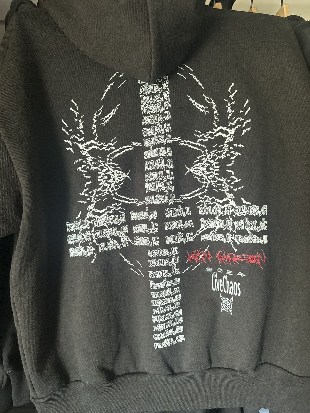 Ken Carson Ken Carson A Great Chaos Tour Gorecore Zipup Size US XL / EU 56 / 4 - 3 Thumbnail
