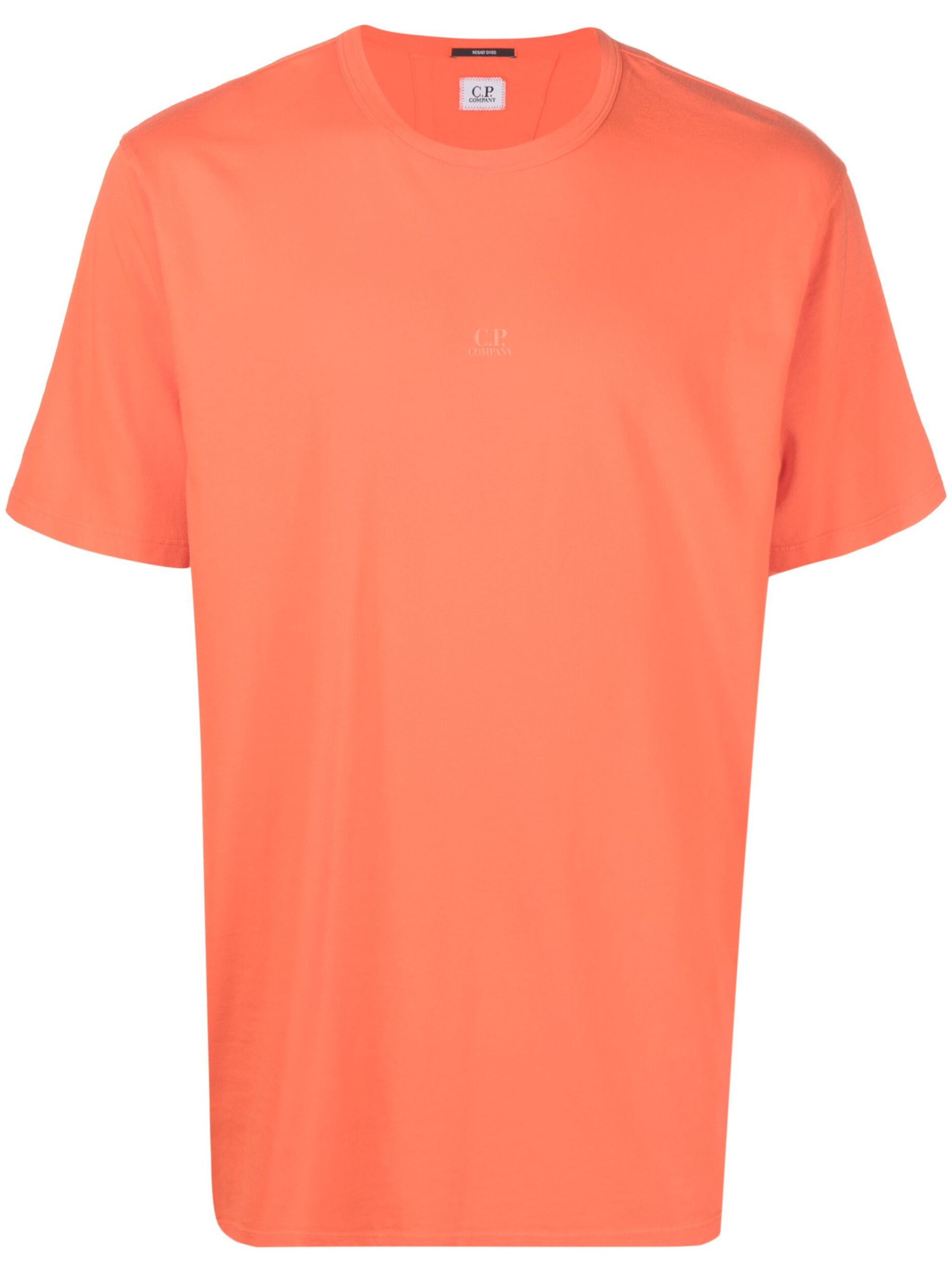 C.P. Company o1y1224 Logo Crewneck T-Shirt in Orange Size US XXL / EU 58 / 5 - 1 Thumbnail