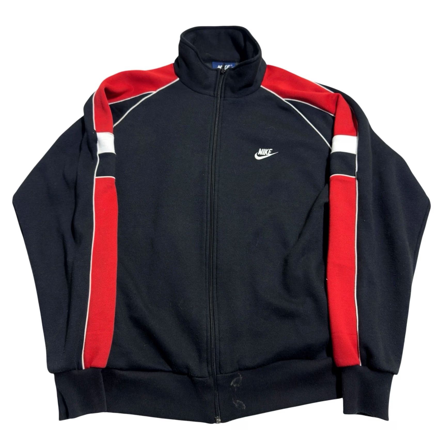 Nike VINTAGE Nike Track Sweatshirt Jacket Men XL Red USA Made 80s Full Zip Size US XL / EU 56 / 4 - 2 Thumbnail